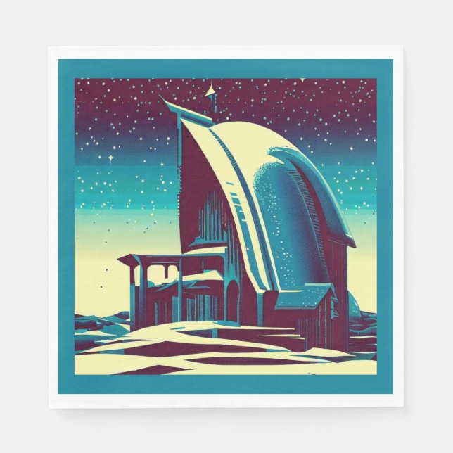 SF Futuristic Church 1 Napkin (Front)