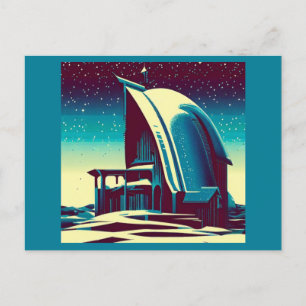 SF Futuristic Church 1 Postcard