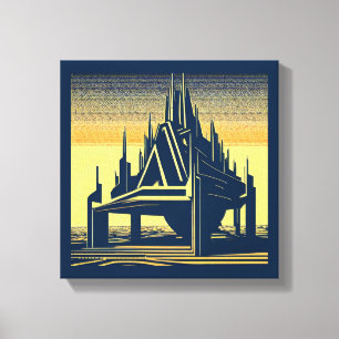 SF Futuristic Church 2 Canvas Print