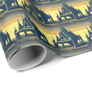 SF Futuristic Church 2 Wrapping Paper