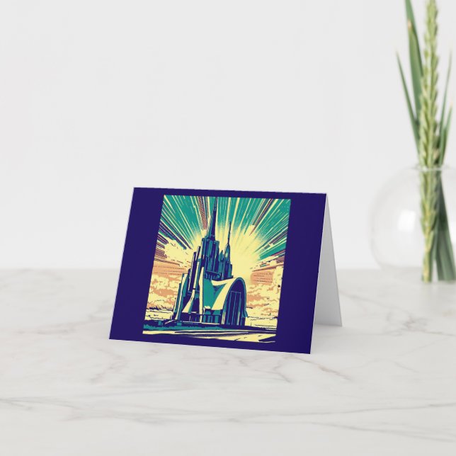SF Futuristic Church 3 Card (Front)