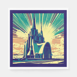 SF Futuristic Church 3 Napkin