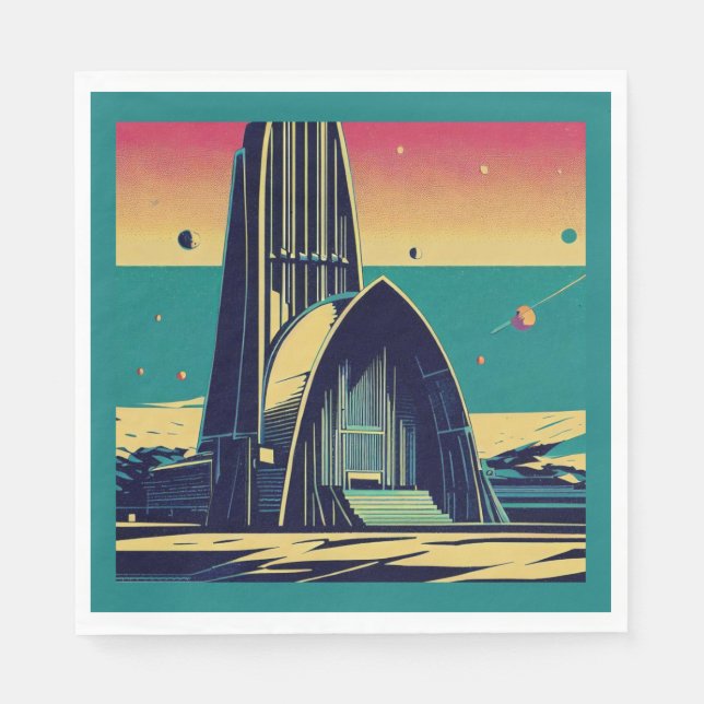 SF Futuristic Church 3 Napkin (Front)