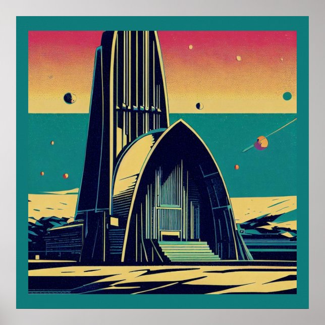 SF Futuristic Church 3 Poster (Front)