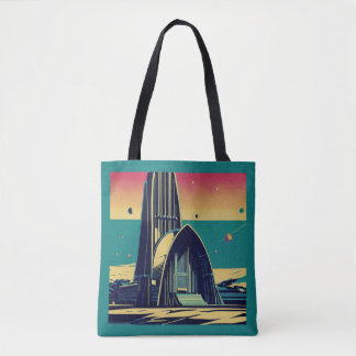 SF Futuristic Church 3 Tote Bag