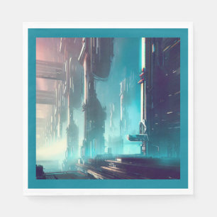 SF Futuristic City 1 Napkin