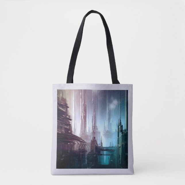 SF Futuristic City 2 Tote Bag (Front)