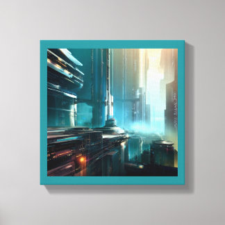 SF Futuristic City 3 Canvas Print