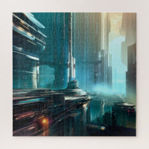 SF Futuristic City (3) Jigsaw Puzzle