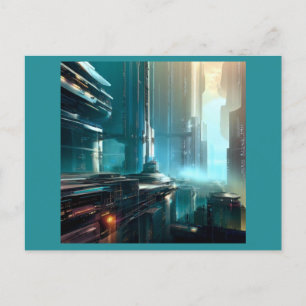 SF Futuristic City 3 Postcard