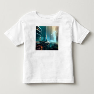 SF Futuristic City 3 Toddler T-Shirt