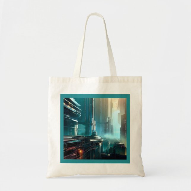SF Futuristic City 3 Tote Bag (Front)