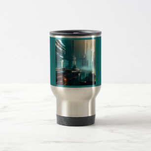 SF Futuristic City 3 Travel Mug