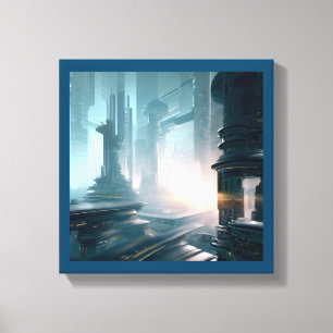 SF Futuristic City 4 Canvas Print