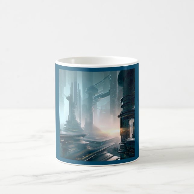 SF Futuristic City 4 Coffee Mug (Center)