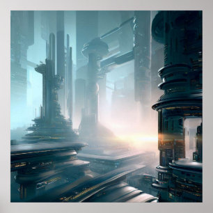 SF Futuristic City 4 Poster