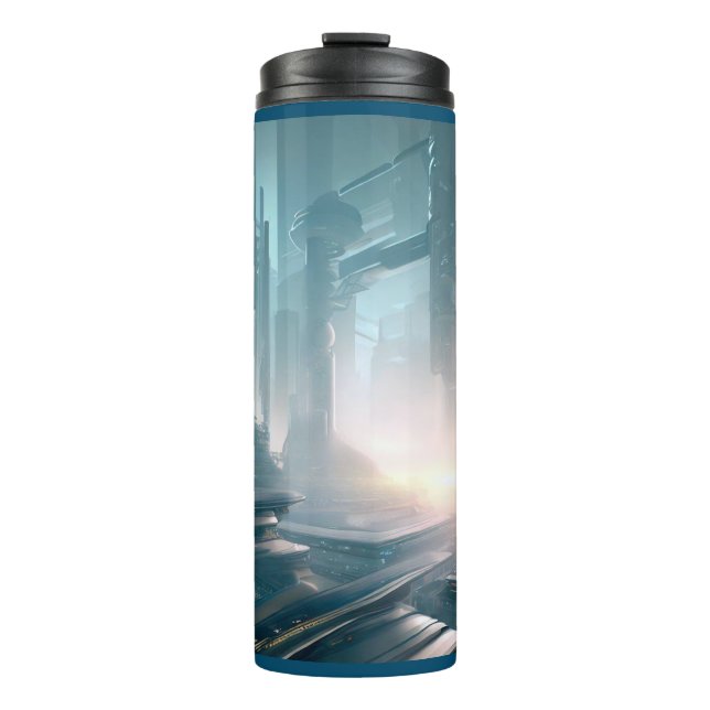 SF Futuristic City 4 Thermal Tumbler (Front)