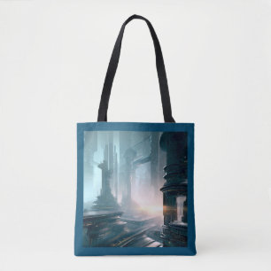 SF Futuristic City 4 Tote Bag