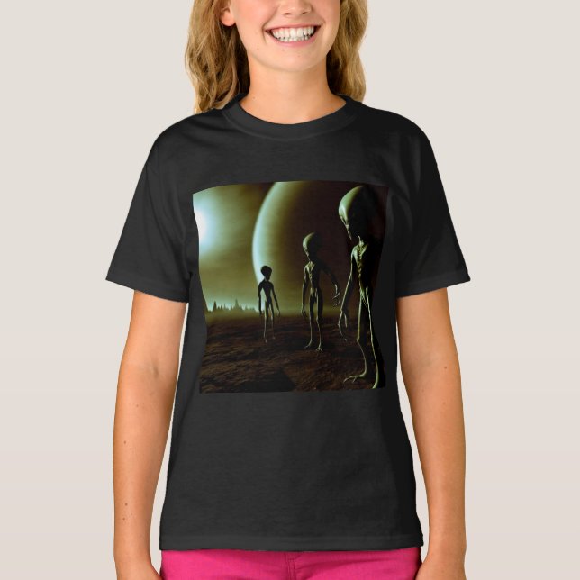 SF Grey Aliens 1 T-Shirt (Front)