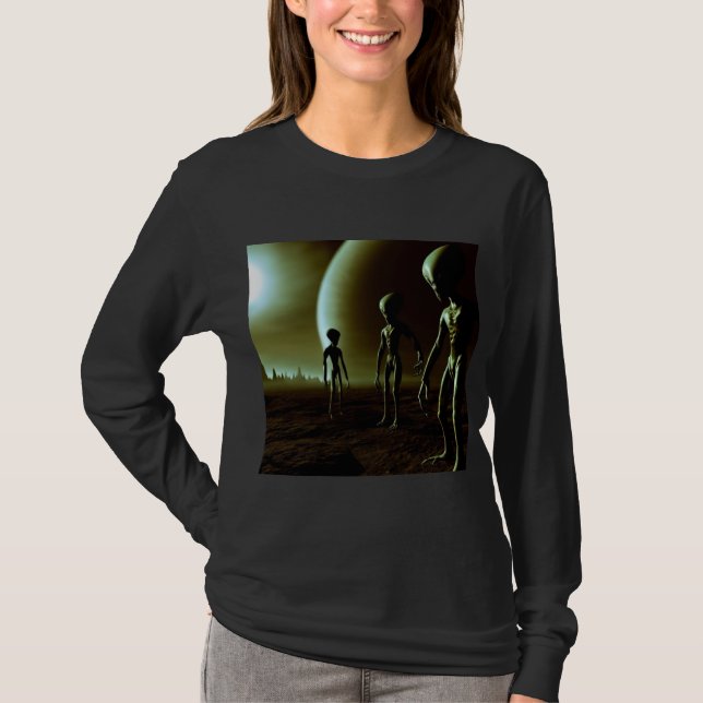 SF Grey Aliens 1 T-Shirt (Front)