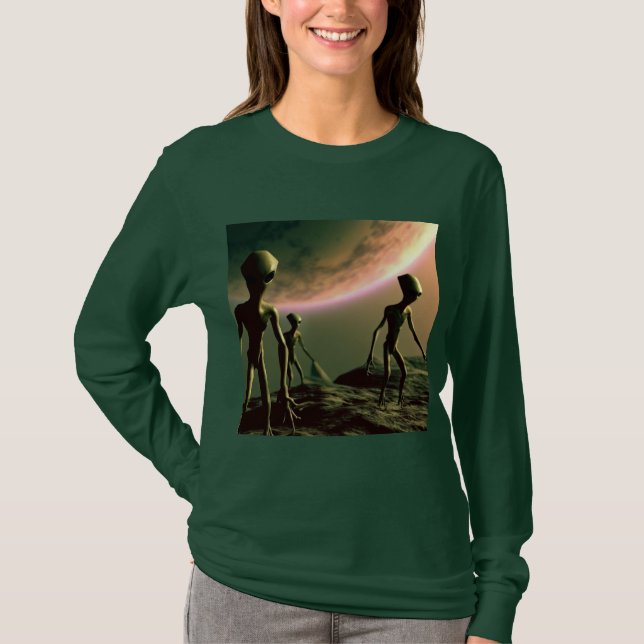 SF Grey Aliens 2 T-Shirt (Front)