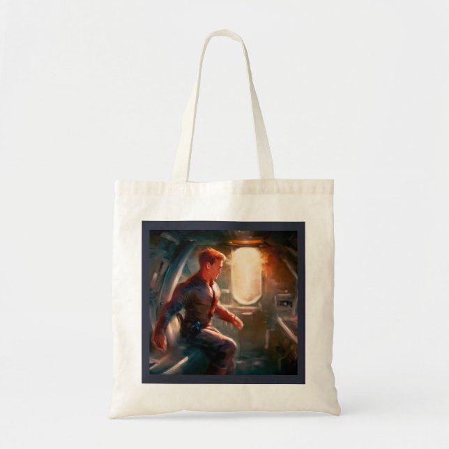 SF Hero Aboard Spaceship 1 Tote Bag (Front)
