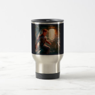 SF Hero Aboard Spaceship 1 Travel Mug