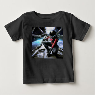 SF Hero Aboard Spaceship 2 Baby T-Shirt