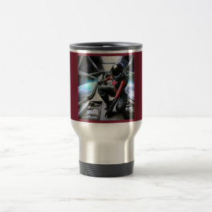 SF Hero Aboard Spaceship 2 Travel Mug