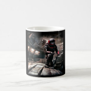 SF Hero Aboard Spaceship 3 Coffee Mug