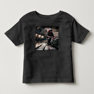 SF Hero Aboard Spaceship 3 Toddler T-Shirt