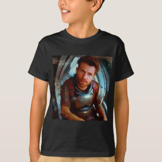 SF Hero Aboard Spaceship 4 T-Shirt