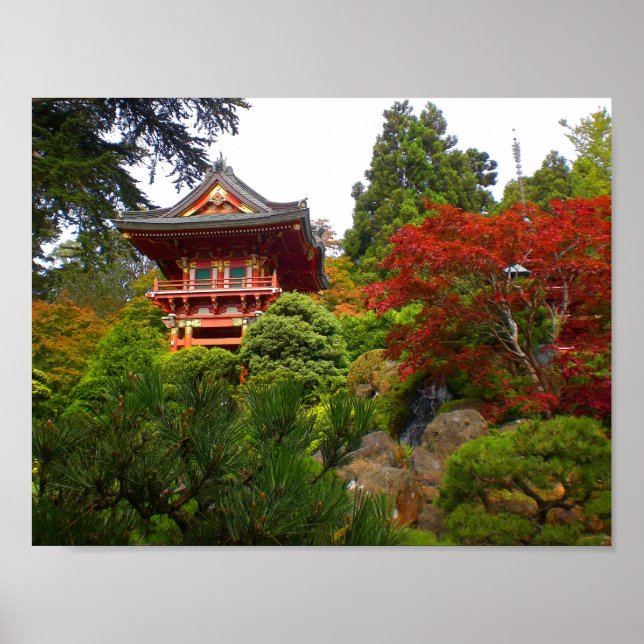 SF Japanese Tea Garden Temple Gate #3 Poster (Front)