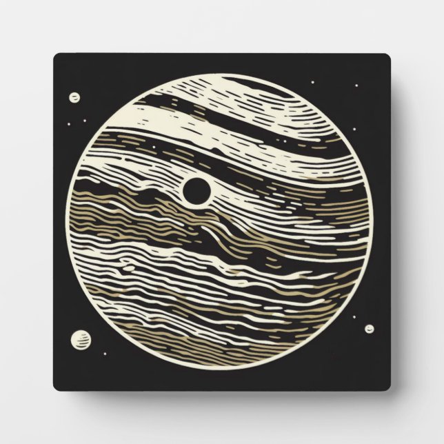 SF Jupiter Woodcut 1 Plaque (Front)