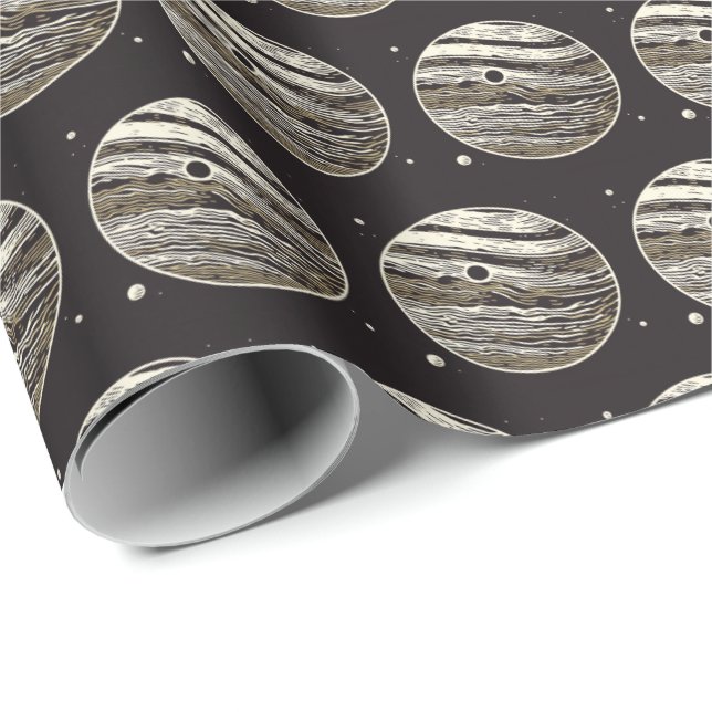 SF Jupiter Woodcut 1 Wrapping Paper (Roll Corner)