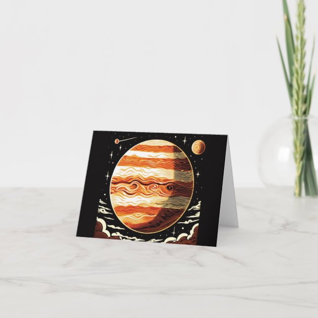 SF Jupiter Woodcut 3 Card (Front)