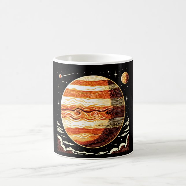 SF Jupiter Woodcut 3 Coffee Mug (Center)