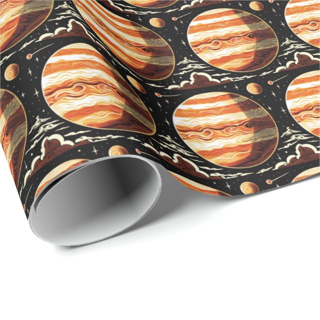 SF Jupiter Woodcut 3 Wrapping Paper (Roll Corner)