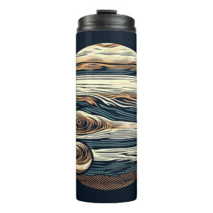 SF Jupiter Woodcut 4 Thermal Tumbler