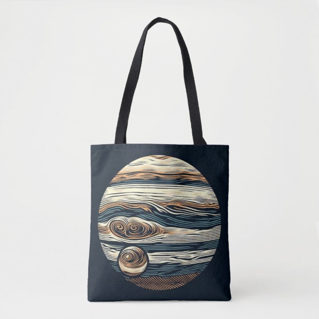 SF Jupiter Woodcut 4 Tote Bag (Front)