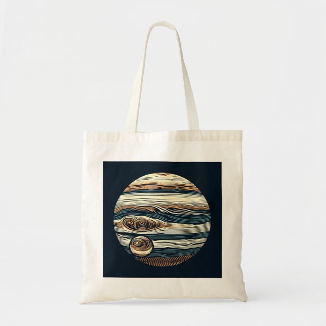 SF Jupiter Woodcut 4 Tote Bag (Front)