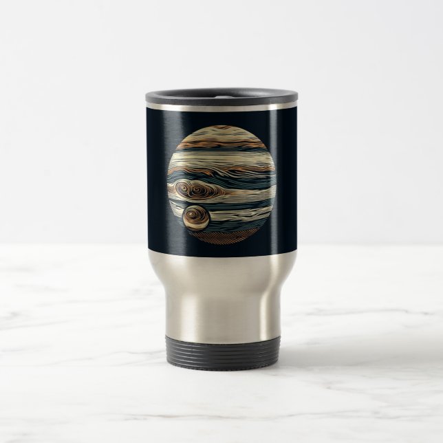 SF Jupiter Woodcut 4 Travel Mug (Center)