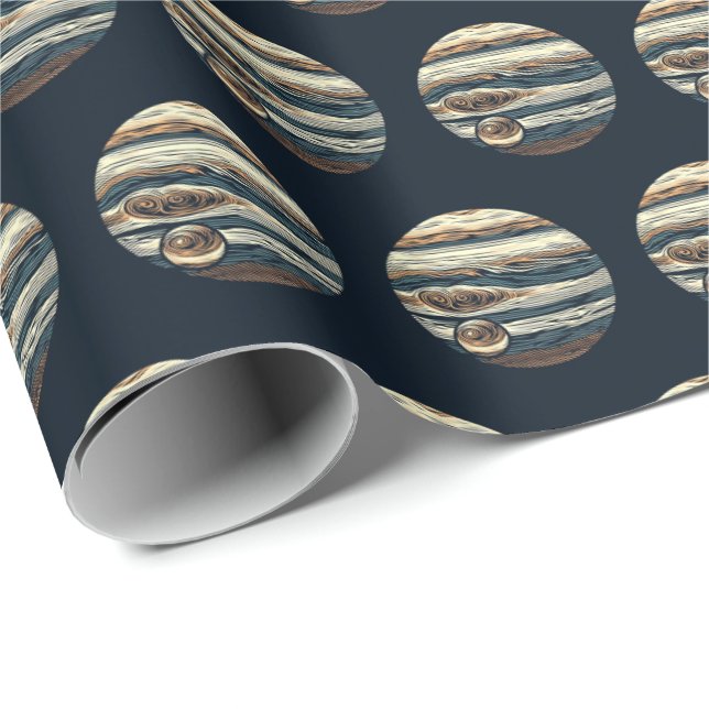 SF Jupiter Woodcut 4 Wrapping Paper (Roll Corner)