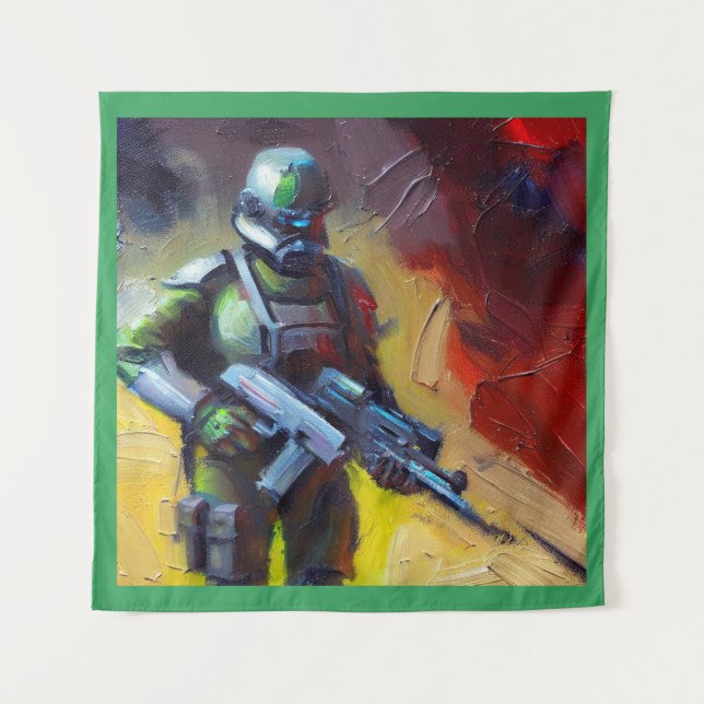 SF - Military Hero 2 Tapestry (Front)