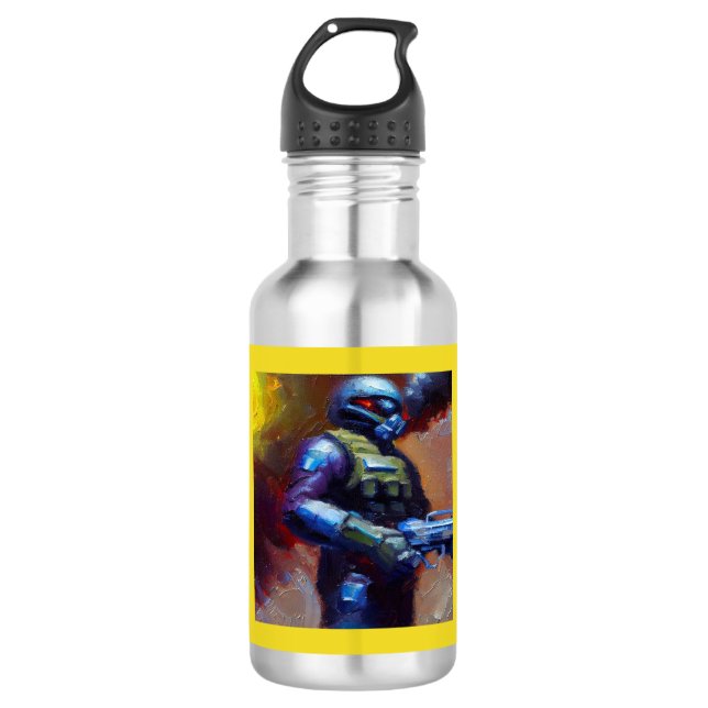SF - Military Hero 4 532 Ml Water Bottle (Front)