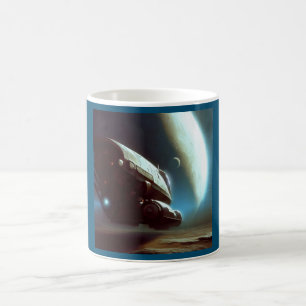 SF Orbiting Spaceship 1 Coffee Mug