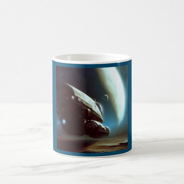 SF Orbiting Spaceship 1 Coffee Mug (Center)
