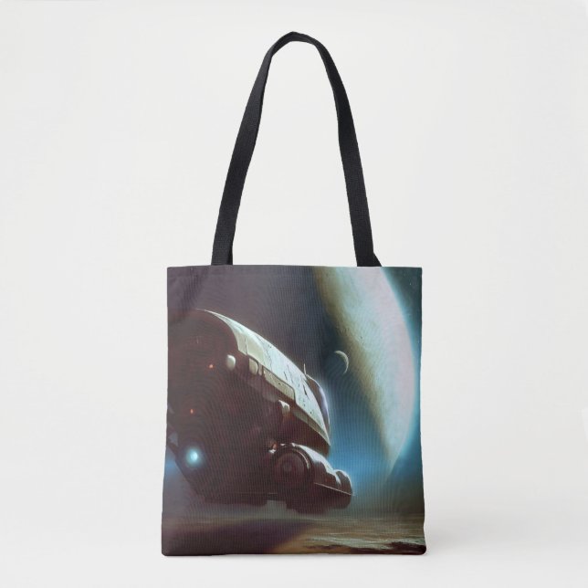 SF Orbiting Spaceship 1 Tote Bag (Front)