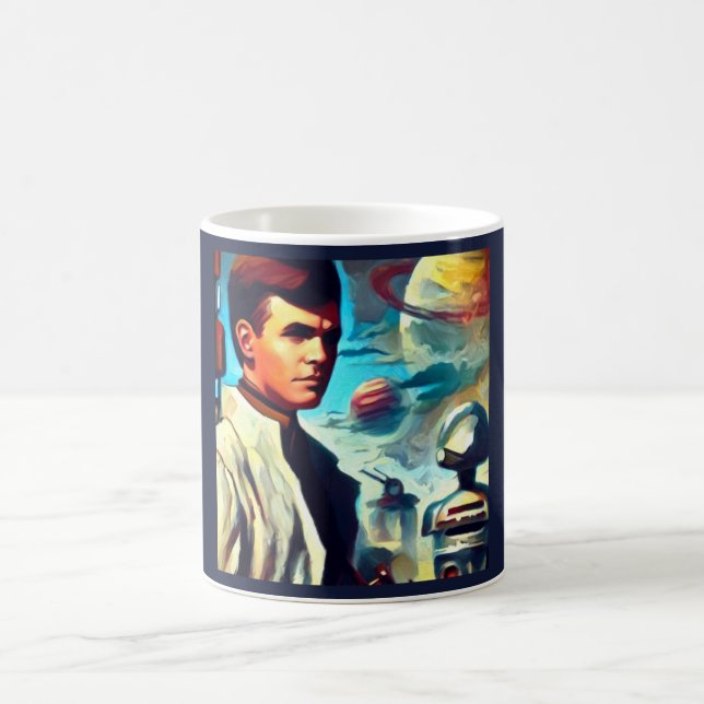SF Pulp Magazine Cover Style 2 Coffee Mug (Center)
