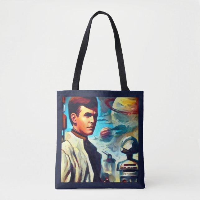 SF Pulp Magazine Cover Style 2 Tote Bag (Front)